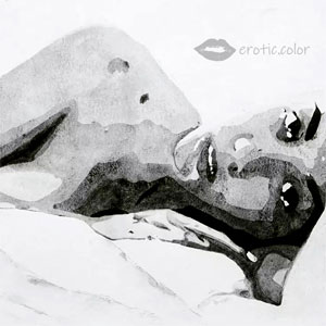Nude Watercolor Portrait by erotic.color